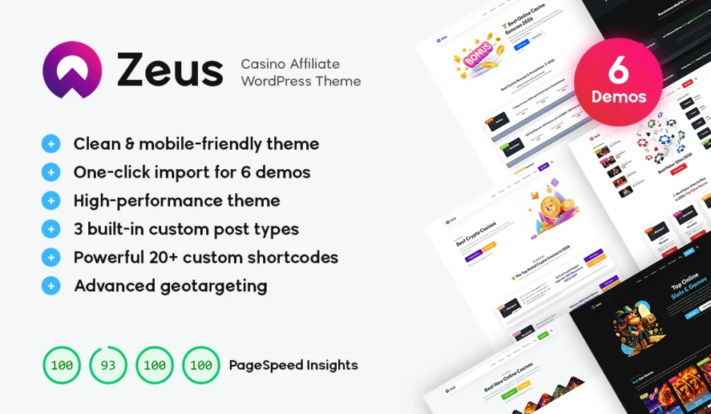 Zeus - How to start a casino affiliate website?