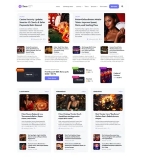Gambling News Affiliate Website